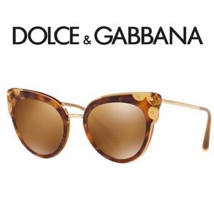 DOLCE & GABBANA tortoise cat eye sunglasses